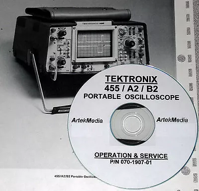 Buy Tek TEKTRONIX 455 / A2 / B2 Oscilloscope Operating & Service Manual W/Schematics • 10$