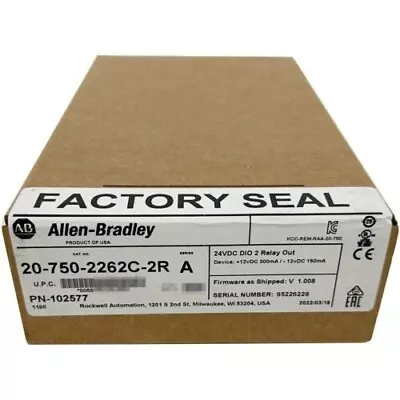Buy New Factory Sealed Allen-Bradley 20-750-2262C-2R / A 750 24V DC IO Option Module • 185$