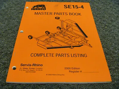Buy Rhino SE15-4 Batwing Rotary Mower Cutter Parts Catalog Manual • 174.30$