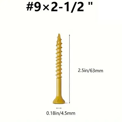 Buy #8 #9 #10 UNC T25 Torx Self Tapping Deck Screw Flat Head Countersunk Wood Screws • 6.65$
