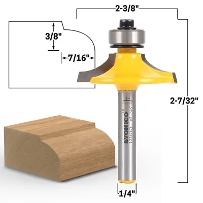 Buy Thumbnail Euro Style Door And Drawer Front Router Bit-1/4  Shank-Yonico 12161q • 13.95$