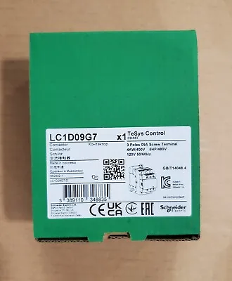 Buy Original Schneider Electric LC1D09G7 / LC1D09G7 Brand New In Box • 35$