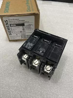 Buy Q360 Siemens 60amp 3 Pole 240v Circuit Breaker New • 72.99$