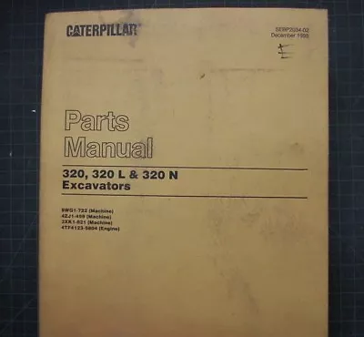 Buy CAT Caterpillar 320 L N Excavator Parts Manual Catalog Crawler Trackhoe Book • 46.83$