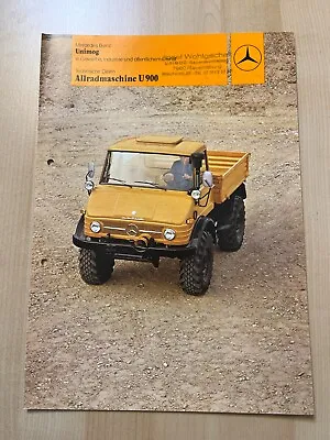 Buy Brochure Mercedes Benz Unimog U900 Brochure Advertising Tug Tractor W • 13.89$