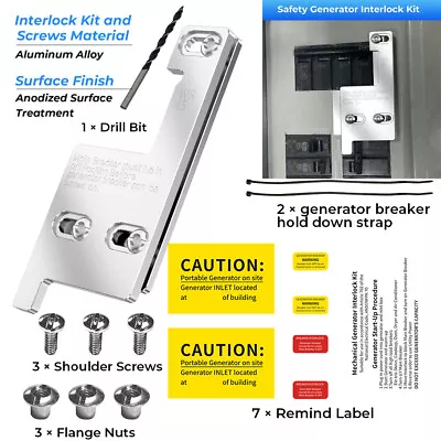 Buy WR-45 Generator Interlock Kit For GE /Siemens /Murray/ITE 150 And 200 Amp Panel • 46.99$