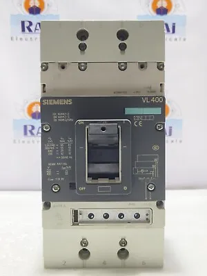 Buy SIEMENS VL400 (315A)55kA At 380/415V Circuit Breaker With Thermomagnetic Release • 469.65$