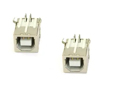 Buy 2pcs USB Type B Female Right Angle Port Connector For Solder PCB Printer • 5.05$