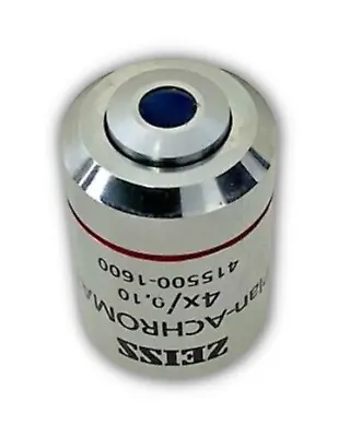 Buy Zeiss Microscope 4X Plan Achromat Objective Infinity Olympus Nikon Leitz • 189.99$