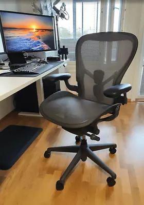 Buy Herman Miller Aeron Remastered Chair Fully Loaded With Posturefit SL (Size B) • 950$