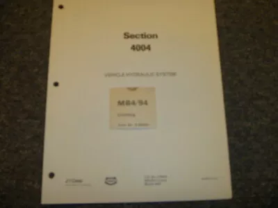 Buy Case MB4/94 Unimog Hydraulic Systems Shop Service Repair Manual • 209.30$