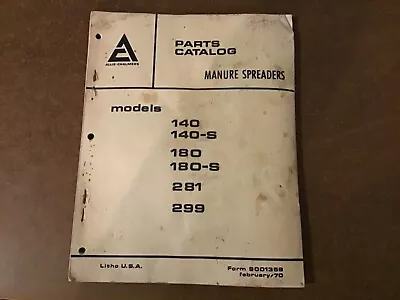 Buy 1970 Allis Chalmers Manure Spreader Parts Catalog ~ 113 Pages • 8.50$