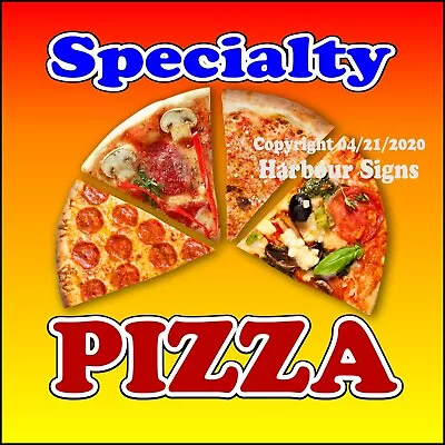Buy Specialty Pizza DECAL (Choose Your Size) Concession Food Truck  Sign Sticker • 14.99$