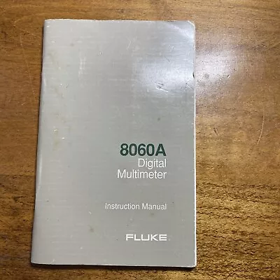 Buy Fluke 8050A Digital Multimeter Instruction Manual And Operators Guide • 28.50$