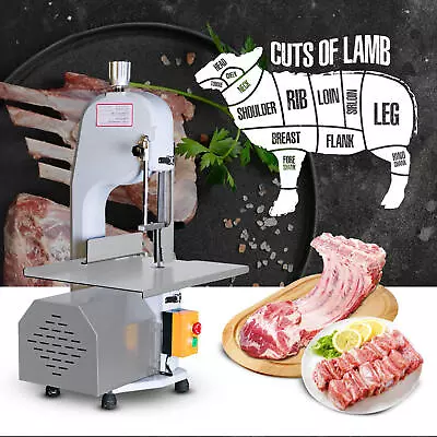 Buy Electric Frozen Meat Cutting Machine Commercial Bone Cutter 1500W Band Saw Blade • 746.19$