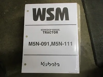Buy Kubota M5N-091 M5N-111 M5N M5 091 111 Tractor Service & Repair Manual • 125$