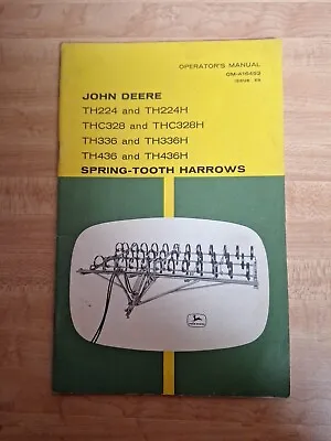 Buy John Deere Th224, Th328, Th336, And Th436 Spring Tooth Harrows • 9.99$