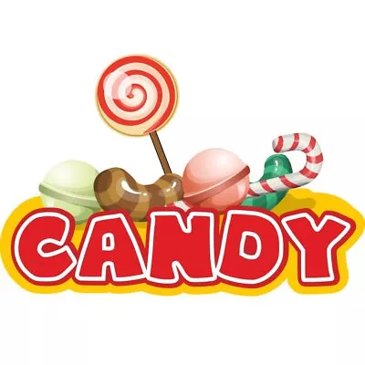 Buy Candy Bars 48  Concession Decal Sign Cart Trailer Stand Sticker Equipment • 73.32$