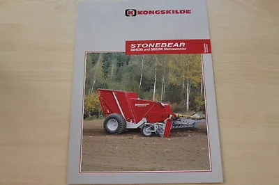 Buy 158897) Kongskilde Stonebear SB 4000 5200 Stone Collector Brochure 10/2005 • 6.95$