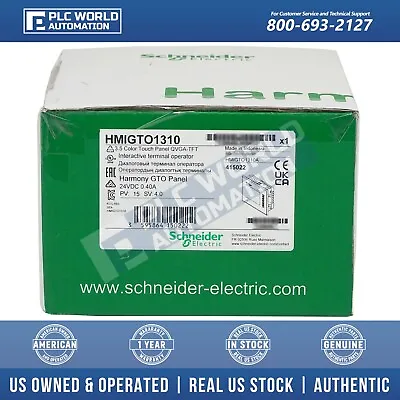 Buy New Sealed Schneider Electric HMIGTO1310 Harmony GTO Panel, Latest Date 1 Yr Wty • 688.99$