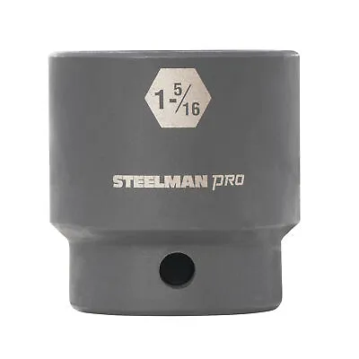 Buy STEELMAN PRO 1/2-Inch Drive 1-5/16-Inch Shallow 6-Point Impact Socket, 60508 • 10.99$