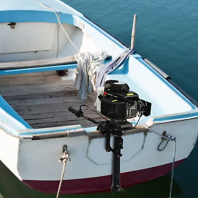 Buy 4Stroke 3HP Outboard Motor Fishing Boat Engine Tiller Control W/Wind Cooling NEW • 269.80$