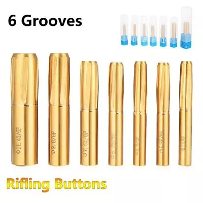 Buy Rifling Button 6 Flutes Spiral Helical Machine Chamber 5.5-11.43mm Reamer Tools • 23.99$