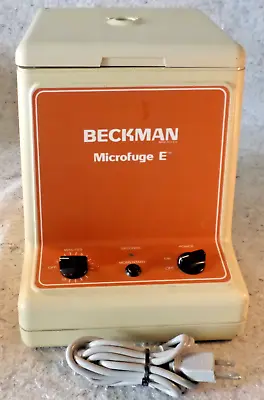 Buy Beckman Microfuge E Microcentrifuge Centrifuge Excellent Condition TESED GOOD • 59$