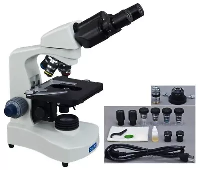 Buy 2000X Binocular Compound Siedentopf LED Microscope+Oil Darkfield Condenser • 698.99$