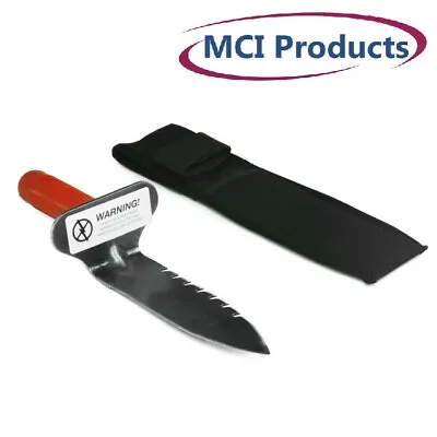 Buy Lesche Digging Tool & Sod Cutter Left Side Serrated Blade With Free Sheath • 49.95$