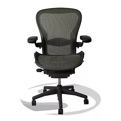 Buy Herman Miller Aeron Chair Size C Lumbar Fully Loaded Green • 649$