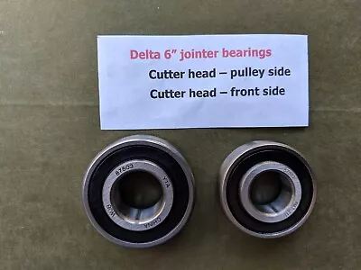 Buy CUTTER HEAD BEARINGS -  SET OF BEARINGS For A VINTAGE DELTA 6  JOINTER • 34$