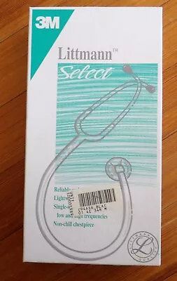 Buy New Old Stock 3m Littmann Select Stethoscope Model 2290 Black Nice Nos • 65$