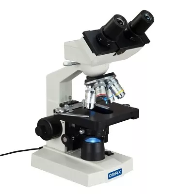 Buy OMAX 40X-2500X Lab Binocular Compound LED Biological Microscope Mechanical Stage • 209.99$
