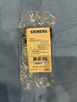 Buy Brand New Siemens 49AB11 Starter And Contactor Auxiliary Contact Kit 1NO, 1NC • 76$