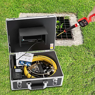 Buy 512HZ Sewer Camera With Locator Pipe Inspection Camera 7  LCD With 100FT Cable! • 518.53$
