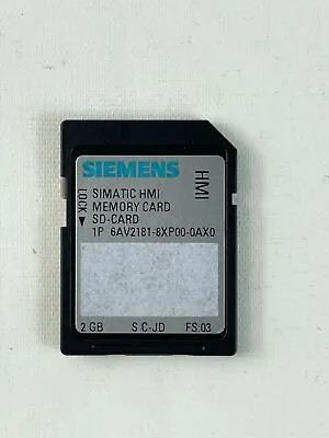 Buy Siemens Simatic Hmi Memory Card 6av2 181-8xp00-0ax0, 6av2181-8xp00-0ax0 • 46.65$