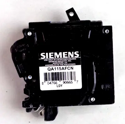 Buy Siemens QA115AFCN 15 Amp 1-Pole Combination Type AFCI Plug-On Neutral Circuit Br • 38$