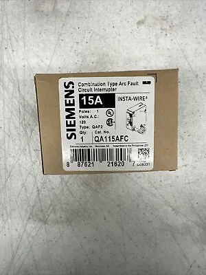 Buy Siemens QA115AFC 15 A Plug-On Combination AFCI Breaker • 40$