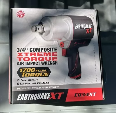 Buy NEW 3/4” Earthquake XT Composite Xtreme Torque Air Impact Wrench EQ34XT • 169.99$