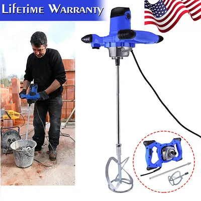 Buy Electric 6 Gear Mixing Drill 2600W Plaster Mortar Mixer M14 Paddle Mixer Stirrer • 53.32$