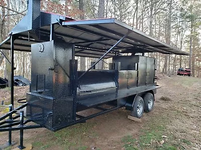 Buy Mega T Rex Sink Roof BBQ Smoker Cooker Grill Trailer Mobile Food Truck Business  • 28,999$