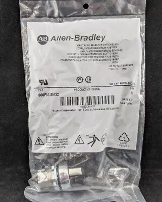 Buy Allen Bradley 800FM-SM32 Selector Switch 3 Position Metal Maintained - New In... • 10.35$