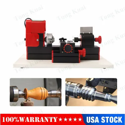 Buy 1200rev/min Mini Multifunction Metal Motorized Lathe Machine DIY Power Tool US • 82.90$