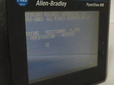 Buy Allen Bradley 2711-T6C9L1 PanelView 600 Touch Screen PLC HMI Broken Touch Panel • 399.99$