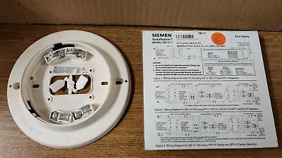 Buy New Siemens Db-11 Smoke Detector Base Fire Alarm • 10$