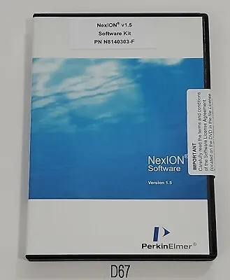 Buy *NEW SEALED* Perkin Elmer N8140303-F NexION V1.5 Software Kit + Warranty! • 65$