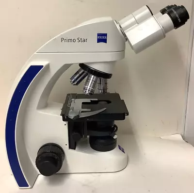 Buy Zeiss Primo Star Binocular Microscope W/ 4X / 10X / 40X / 100X Objectives #2 • 799.99$