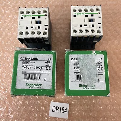 Buy (2) NEW- Schneider Electric CA3KN22BD Control Relays TeSys-050017 || Fast Ship! • 39.99$