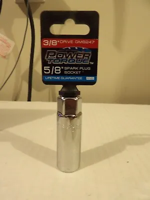 Buy Power Torque 6-Point Spark Plug Socket 3/8  Drive X 5/8  GM8247 • 6.99$